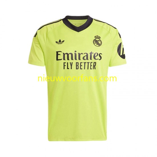 Real Madrid Heren Shirt met Bedrukking Doelman COURTOIS 1 Derde 2024-2025 Korte Mouw