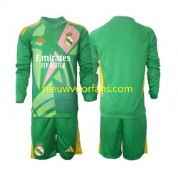 Real Madrid Kind Shirt met Bedrukking Doelman Derde 2024-2025 Lange Mouw