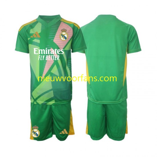 Real Madrid Kind Shirt met Bedrukking Doelman Derde 2024-2025 Korte Mouw
