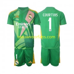Real Madrid Kind Shirt met Bedrukking Doelman Thibaut Courtois 1 Derde 2024-2025 Korte Mouw