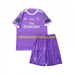 Real Madrid Kind Shirt met Bedrukking 2016 Retro Uit Korte Mouw