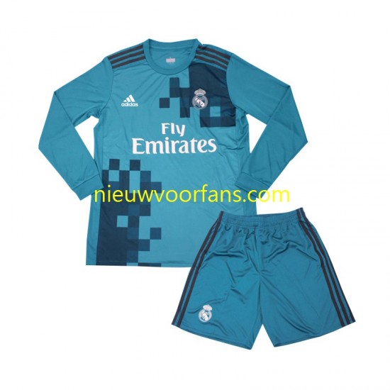 Real Madrid Kind Shirt met Bedrukking 2017 Retro Derde Lange Mouw