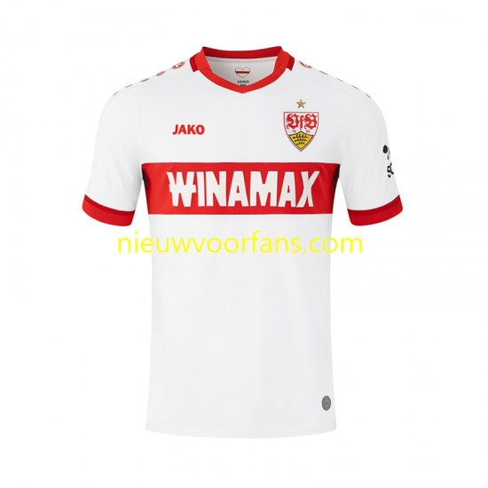VfB Stuttgart Heren Shirt met Bedrukking Thuis 2024-2025 Korte Mouw