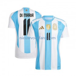 Argentinië Heren Shirt met Bedrukking Di Maria 11 Thuis 2024 Korte Mouw