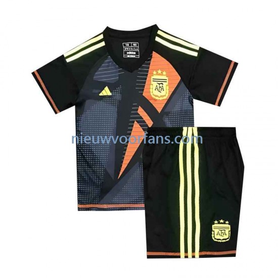 Argentinië Kind Shirt met Bedrukking Doelman Thuis Euro 2024 Korte Mouw
