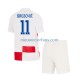 Kroatië Kind Shirt met Bedrukking Marcelo Brozovic 11 Thuis Euro 2024 Korte Mouw