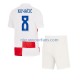 Kroatië Kind Shirt met Bedrukking Mateo Kovacic 8 Thuis Euro 2024 Korte Mouw