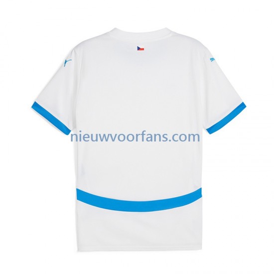 Tsjechië Heren Shirt met Bedrukking Uit Euro 2024 Korte Mouw