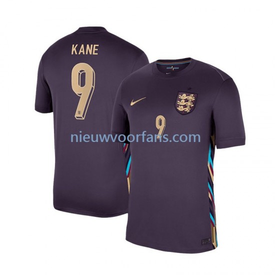 Engeland Heren Shirt met Bedrukking Harry Kane 9 Uit Euro 2024 Korte Mouw