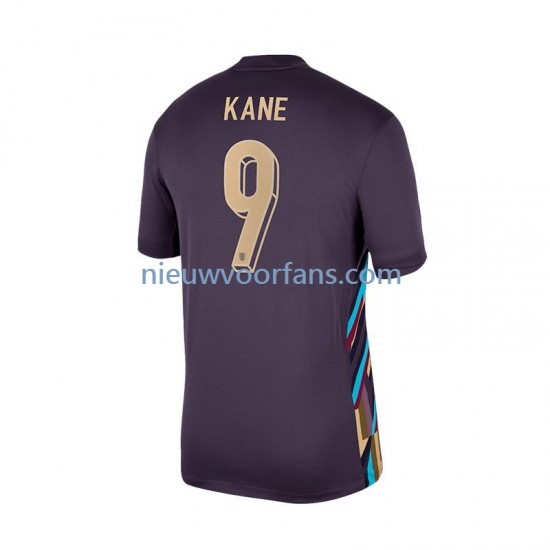 Engeland Heren Shirt met Bedrukking Harry Kane 9 Uit Euro 2024 Korte Mouw