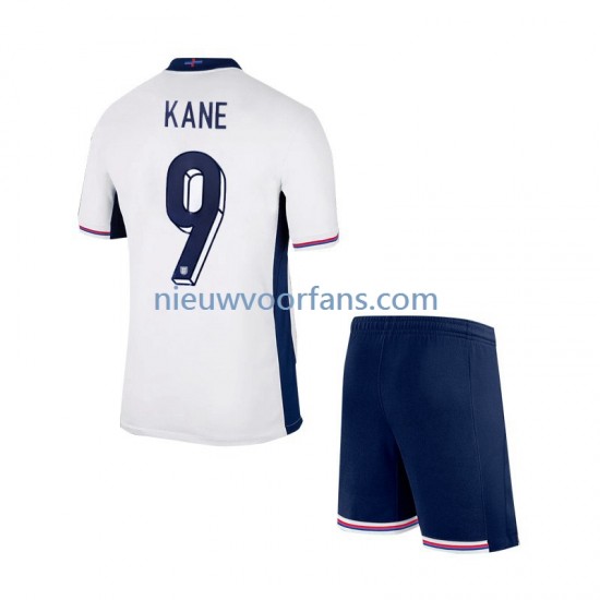Engeland Kind Shirt met Bedrukking Harry Kane 9 Thuis Euro 2024 Korte Mouw