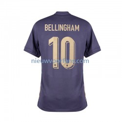 Engeland Heren Shirt met Bedrukking Jude Bellingham 10 Uit Euro 2024 Korte Mouw