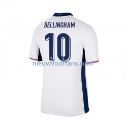 Engeland Heren Shirt met Bedrukking Jude Bellingham 10 Thuis Euro 2024 Korte Mouw