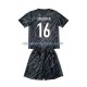 Frankrijk Kind Shirt met Bedrukking Doelman Mike Maignan 16 Uit Euro 2024 Korte Mouw
