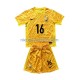 Frankrijk Kind Shirt met Bedrukking Doelman Mike Maignan 16 Thuis Euro 2024 Korte Mouw