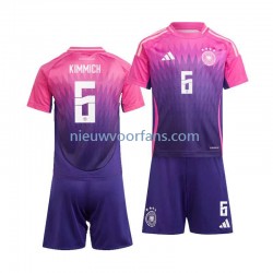 Duitsland Kind Shirt met Bedrukking Joshua Kimmich 6 Uit Euro 2024 Korte Mouw