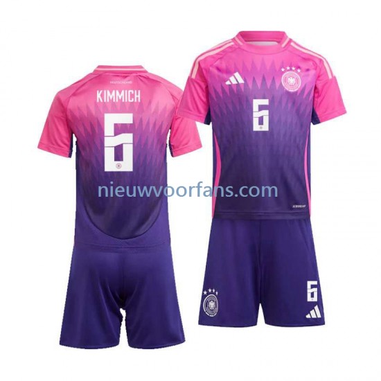 Duitsland Kind Shirt met Bedrukking Joshua Kimmich 6 Uit Euro 2024 Korte Mouw