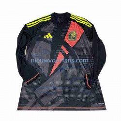 Mexico Heren Shirt met Bedrukking Doelman Thuis 2024 Lange Mouw