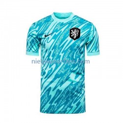 Nederland Heren Shirt met Bedrukking Doelman Derde Euro 2024 Korte Mouw