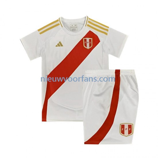 Peru Kind Shirt met Bedrukking Thuis 2024 Korte Mouw