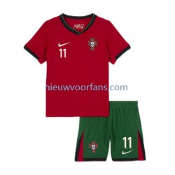 Portugal Kind Shirt met Bedrukking Joao Felix 11 Thuis Euro 2024 Korte Mouw