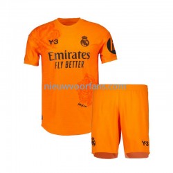 Real Madrid Kind Shirt met Bedrukking Doelman Y3 Derde 2023-2024 Korte Mouw