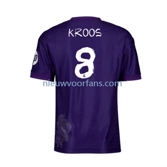 Real Madrid Heren Shirt met Bedrukking KROOS 8 Y-3 Vierde 2023-2024 Korte Mouw