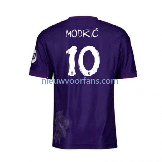 Real Madrid Heren Shirt met Bedrukking Modrić 10 Y-3 Vierde 2023-2024 Korte Mouw