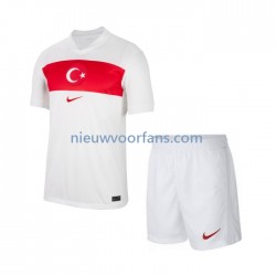 Turkije Kind Shirt met Bedrukking Thuis Euro 2024 Korte Mouw