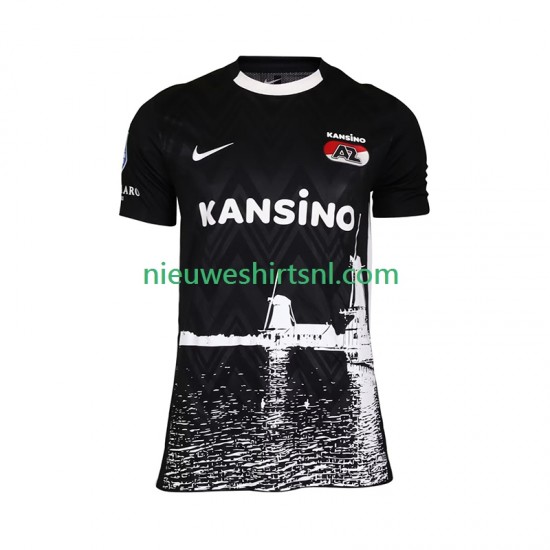 AZ Alkmaar Heren Shirt met Bedrukking Vierde 2024-2025 Korte Mouw