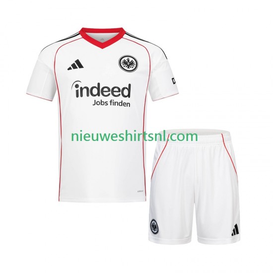 Eintracht Frankfurt Kind Shirt met Bedrukking Uit 2025-2026 Korte Mouw