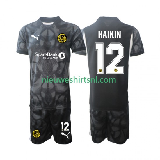 FK Bodø/Glimt  Kind Shirt met Bedrukking Doelman Nikita Haikin 12 Thuis 2025 Korte Mouw
