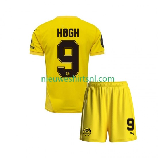 FK Bodø/Glimt Kind Shirt met Bedrukking Kasper Hogh 9 Thuis 2025 Korte Mouw