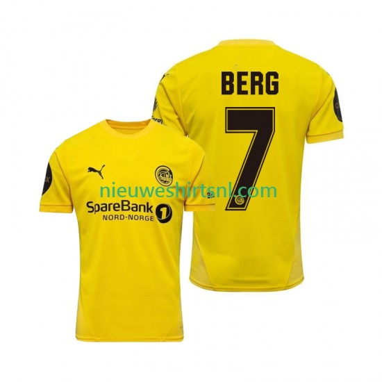 FK Bodø/Glimt Heren Shirt met Bedrukking Patrick Berg 7 Thuis 2025 Korte Mouw