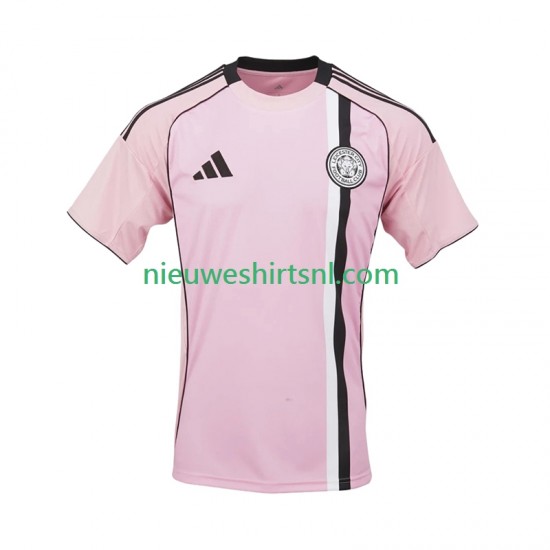 Leicester City Heren Shirt met Bedrukking Derde 2025-2026 Korte Mouw