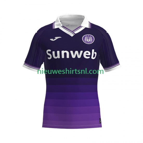 RSC Anderlecht Heren Shirt met Bedrukking Thuis 2025-2026 Korte Mouw