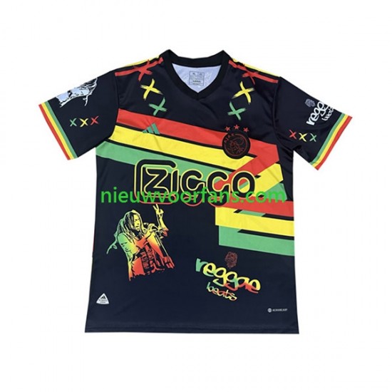 AFC Ajax Heren Shirt met Bedrukking Bob Marley Thuis 2023-2024 Korte Mouw