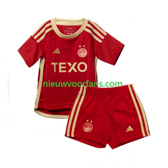 Aberdeen Kind Shirt met Bedrukking Thuis 2023-2024 Korte Mouw