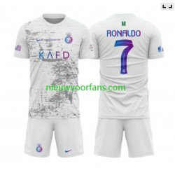 Kind Shirt met Bedrukking Al-Nassr Ronaldo 7 Derde 2023-2024 Korte Mouw