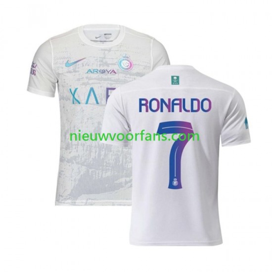 Heren Shirt met Bedrukking Al-Nassr Ronaldo 7 Derde 2023-2024 Korte Mouw
