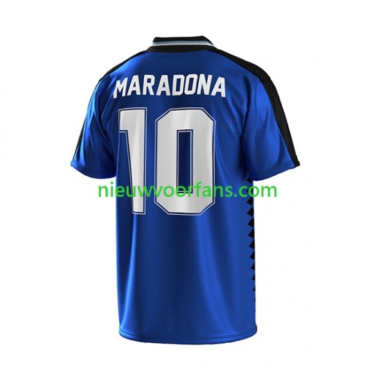 Argentinië Kind Shirt met Bedrukking MARADONA 10 Retro Uit 1994 Korte Mouw