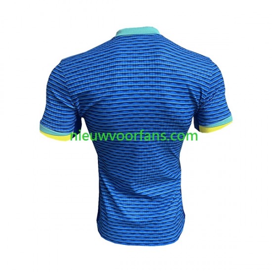 Brazilië Heren Shirt met Bedrukking Uit 2023-2024 Korte Mouw