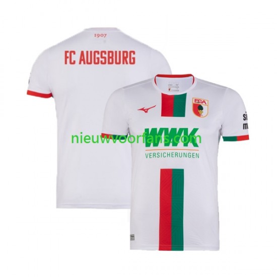 Heren Shirt met Bedrukking FC Augsburg Thuis 2023-2024 Korte Mouw