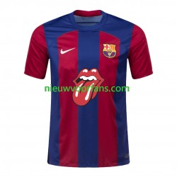 FC Barcelona Heren Shirt met Bedrukking Rolling Stones Thuis 2023-2024 Korte Mouw
