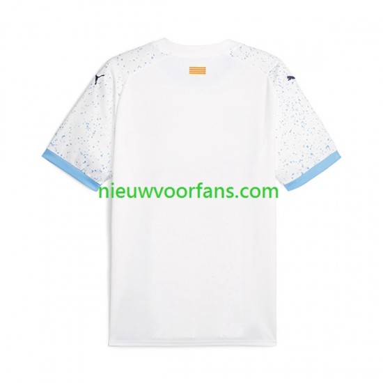 Heren Shirt met Bedrukking Girona Uit 2023-2024 Korte Mouw