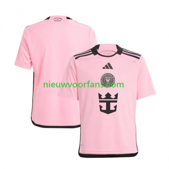 Inter Miami Heren Shirt met Bedrukking Thuis 2024 Korte Mouw