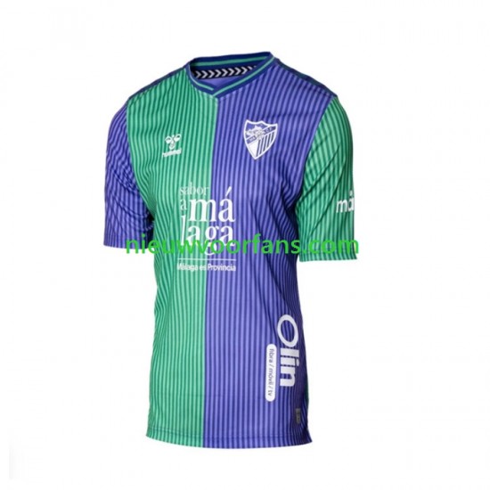 Málaga CF Heren Shirt met Bedrukking Uit 2023-2024 Korte Mouw