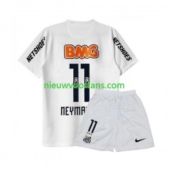 Santos FC Kind Shirt met Bedrukking Neymar JR 11 -2012 Retro Thuis 2011 Korte Mouw
