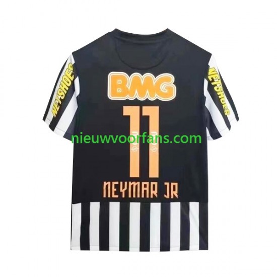 Santos FC Heren Shirt met Bedrukking Neymar JR 11 -2012 Retro Uit 2011 Korte Mouw