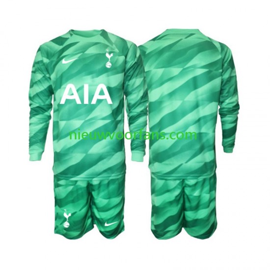 Tottenham Hotspur Kind Shirt met Bedrukking Doelman Derde 2023-2024 Lange Mouw